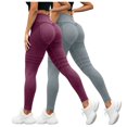 thumbnail image 2 of Gvdentm 2 Pack Compression Leggings for Women Anti Cellulite Leggings Lifting Resistance Band Scrunch 2Pcs Legging, 2 of 4