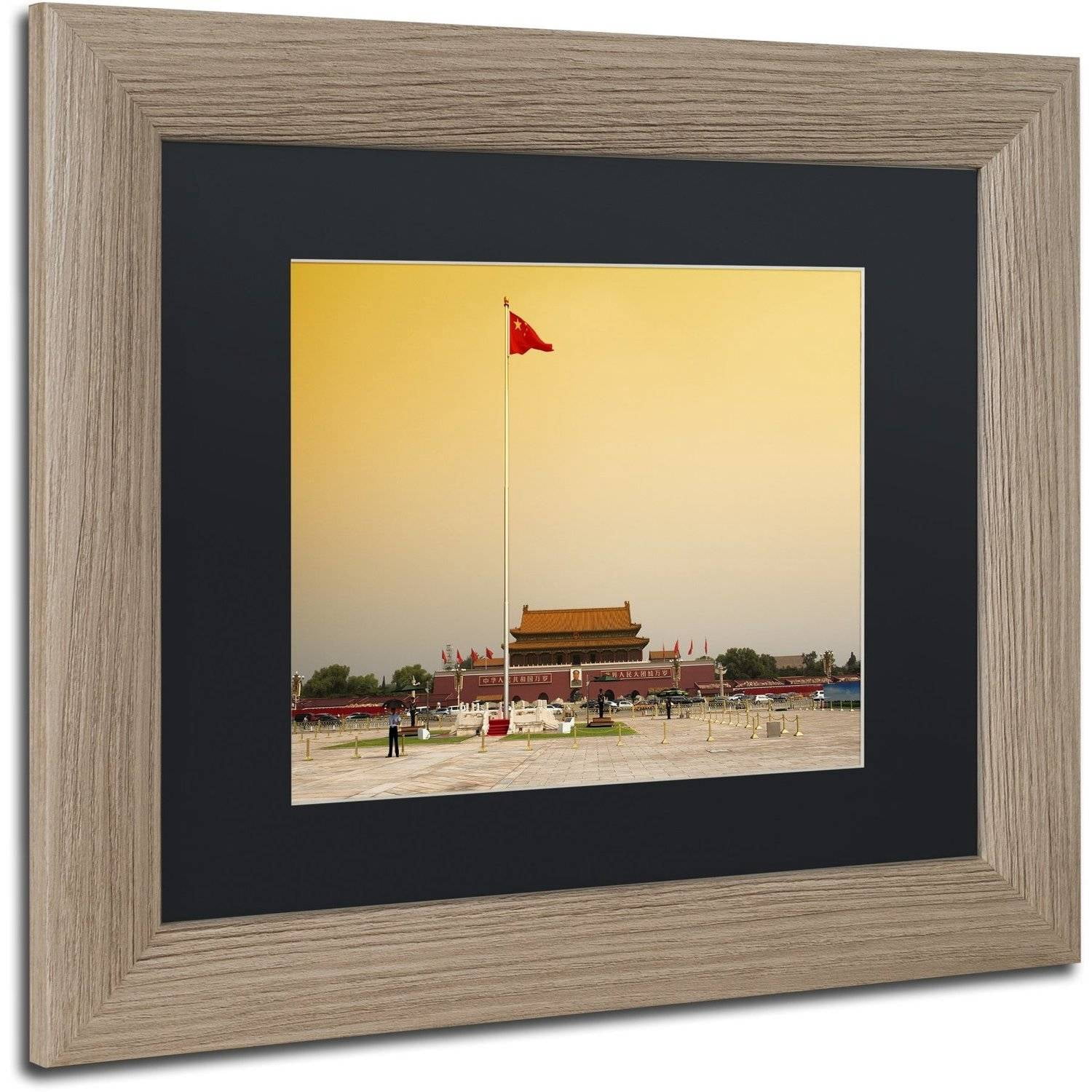 Trademark Fine Art "Tiananmen" Canvas Art by Philippe Hugonnard, Black Matte, Birch Frame