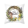 thumbnail image 4 of Almohada De Huevo De Conejo De Pascua, Decoraciones Para El Hogar De Pascua, Funda De Almohada Cuadrada Duradera Para Sofá, Librería, Fiesta Yuarrent HA044715-09, 4 of 6