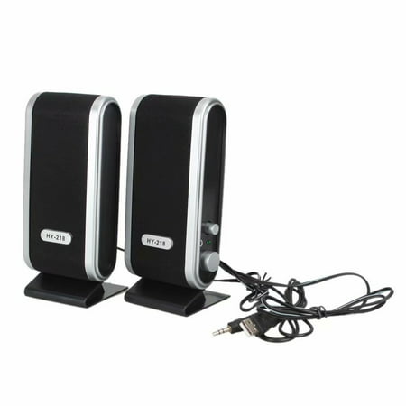 Clearance! 6W Computer Speakers,  USB Powered 3.5mm Multimedia External Speakers for PC, Laptop, (Best Powered Computer Speakers 2019)