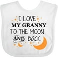 thumbnail image 3 of Inktastic I Love My Granny to the Moon and Back Boys or Girls Baby Bib, 3 of 4