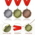 thumbnail image 3 of Uxcell Award Medals Place Winner Medals with Red Ribbon Prize Medals for Competitions Sport Meetings Spelling s Multicolor, 3 of 7