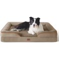 thumbnail image 1 of Orthopedic Dog Bed for Medium Dogs - Waterproof Dog Sofa Beds Medium, Supportive Foam Pet Couch Bed with Removable Washable Cover, Waterproof Lining and Nonskid Bottom, Grey, 28"x23"x6.5", 1 of 5