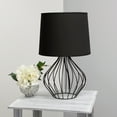 thumbnail image 4 of Simple Designs LT2086-BOB Lampe de Table Filaire Géométrique, Noir, 4 of 5