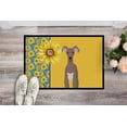 thumbnail image 2 of Carolines Treasures WDK5431JMAT 24 x 36 in. Summer Sunflowers Fawn Italian Grayhound Indoor or Outdoor Mat, 2 of 7
