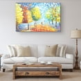 thumbnail image 5 of Startonight Canvas Wall Art Yellow Love Alley in Park , Framed 32" x 48", 5 of 6