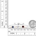 thumbnail image 3 of Gem Stone King Keren Hanan 2.25 Ct Blue Sapphire Sky Blue Aquamarine 925 Silver and 10K Yellow Gold Lab Grown Diamond Bracelet for Women, 3 of 5