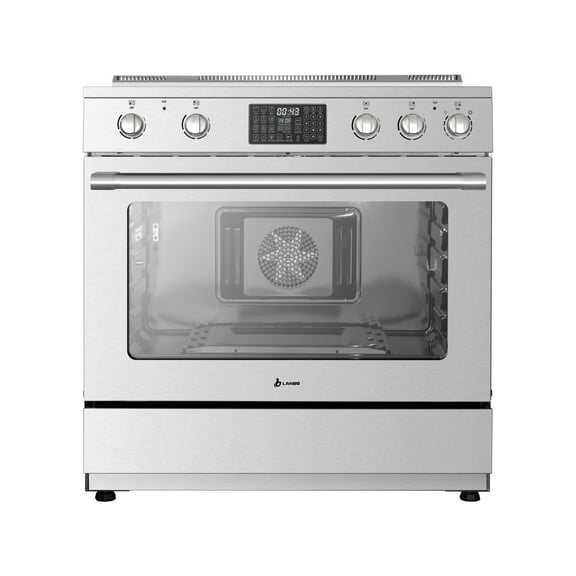 Lanbo 36 inch 5 Burners Freestanding Electric Range with Convection, Air Fry, Rotisserie
