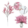thumbnail image 6 of EUDIDV Artificial Flowers 50cm Zen Inspired Simulation Of Branches For Home Decoration Realistic Flesh Colored Small Peach Blossoms Dried Branches Tea Room Flower;for Home Decor, 6 of 6