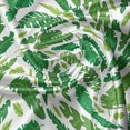 thumbnail image 7 of Ambesonne Botanical Valance & Curtain, Tropical Rainforest Art, 55"x36", White Forest Green Green, 7 of 7