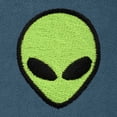 thumbnail image 2 of Dalix Alien Embroidery Relaxed Hoodie Soft Fleece Sweatshirt Fit Lounge Mens in Midnight Blue XS X-Small, 2 of 5