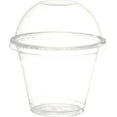 thumbnail image 2 of GUSTO 9 Oz Clear Plastic Cups Disposable Cups with Dome Lids, No Hole 50-Pack, 2 of 7