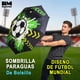 thumbnail image 5 of Sombrilla Paraguas De Bolsillo Con Diseño de Fútbol Pelota negro, 5 of 9