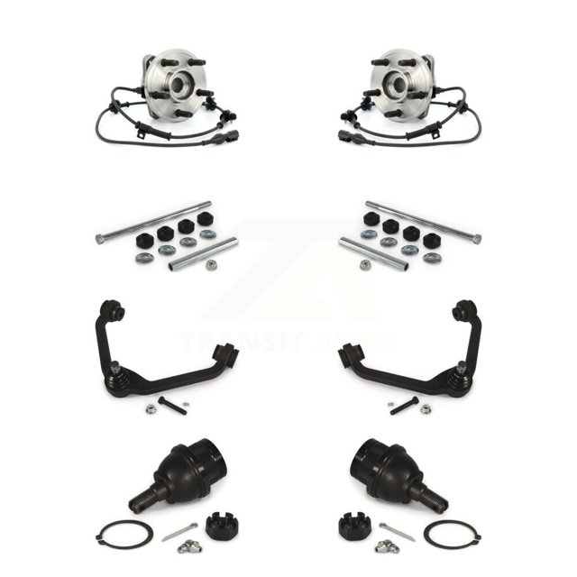 Transit Auto Roulement de Moyeu avant, Bras de Commande Inférieur à Rotule avec Barre Oscillante (8 Pcs) pour Voiture Ford Ranger Mazda B4000 Explorer Sport Trac B3000 Mercury Alpiniste - K77-102448