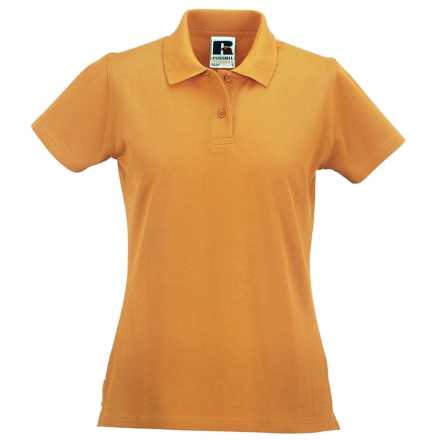 Russell- Polo clásico de algodón para mujer (Melocotón)