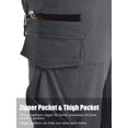 thumbnail image 4 of Pantalones cargo TACVASEN para hombre, senderismo y pesca, pantalones cortos 3/4, 4 of 7