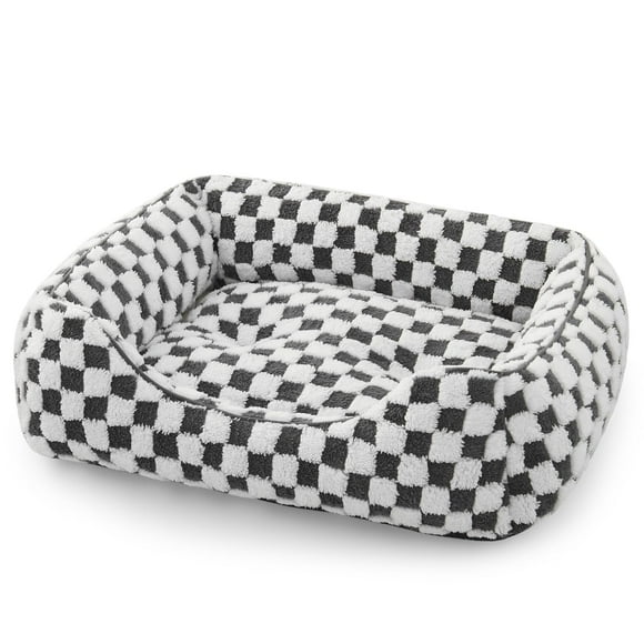 Cama para perros JOEJOY Sofá ortopédico rectangular para perros medianos, color gris