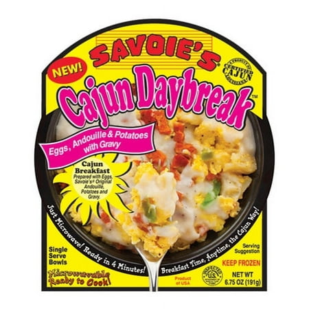 Savoie's Cajun Daybreak Eggs, Andouille & Potatoes with Gravy Breakfast Bowl, 6.75 oz