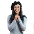 thumbnail image 6 of Skeleteen Black French Style Beret - Women's Classic Beret Hat For Casual Use - 1 Piece, 6 of 7