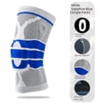 thumbnail image 2 of Rodilleras deportivas de silicona para ciclismo, soporte de resorte, rodilleras de baloncesto, montañismo, running, fitness, deportes al aire libre, equipo de protección, 2 of 4
