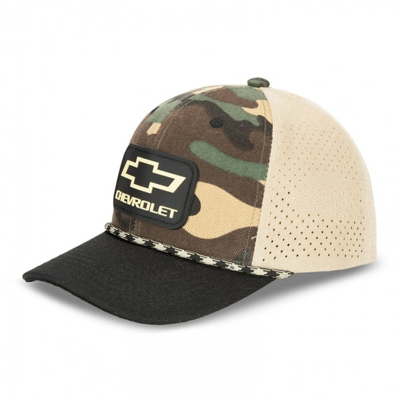 Chevrolet 889155 Rubber Patch Camo Rope Hat