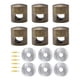 thumbnail image 2 of Ganchos de techo modernos CUTICAT 6 Piezas Marrón, 2 of 8