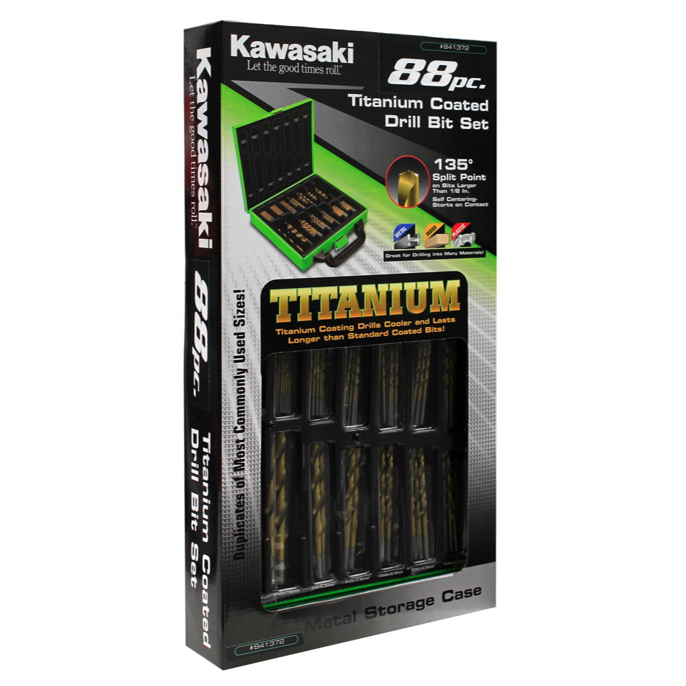 10-Piece Kawasaki 841665 HSS Drill Bit Set