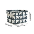 thumbnail image 3 of Lzobxe Cube Storage Organizer, Foldable Open-Top Basket Storage Bags, Fabric Boxes Optional Handles for Nightstands and Vanity Tables Bottles, 3 of 7