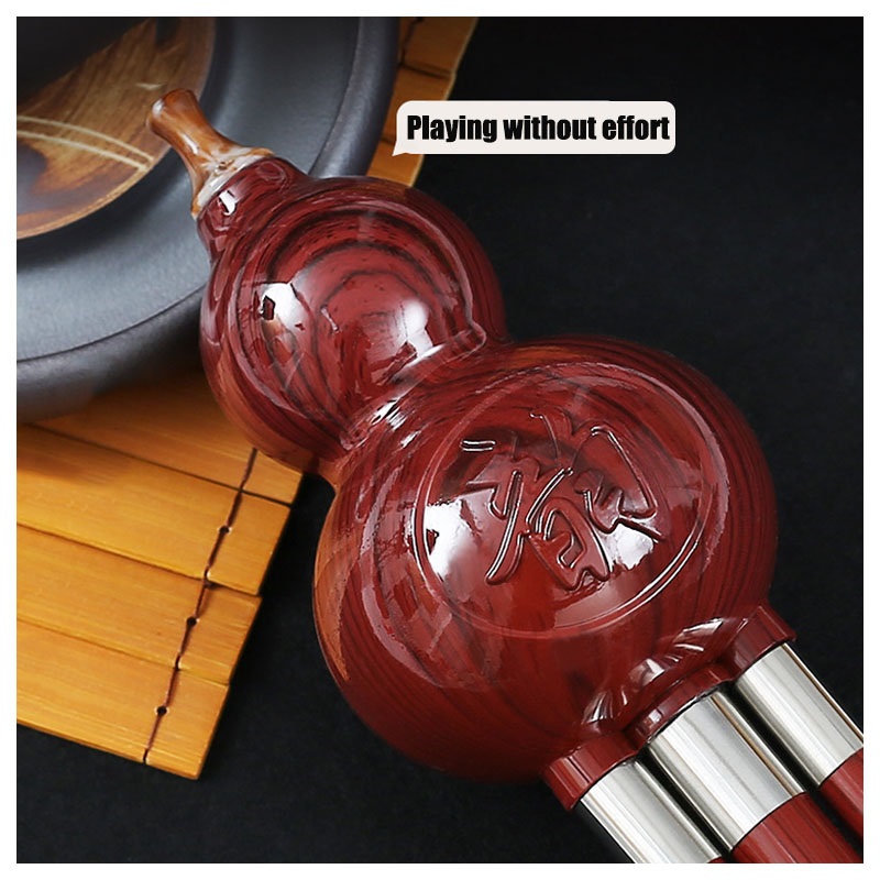 Cucurbit Flute for Beginners, Professional Playing Cucurbit Flute, Chinese Style Hulusi Wind Instrument Traditional Flute Instrument for Students Stage Show