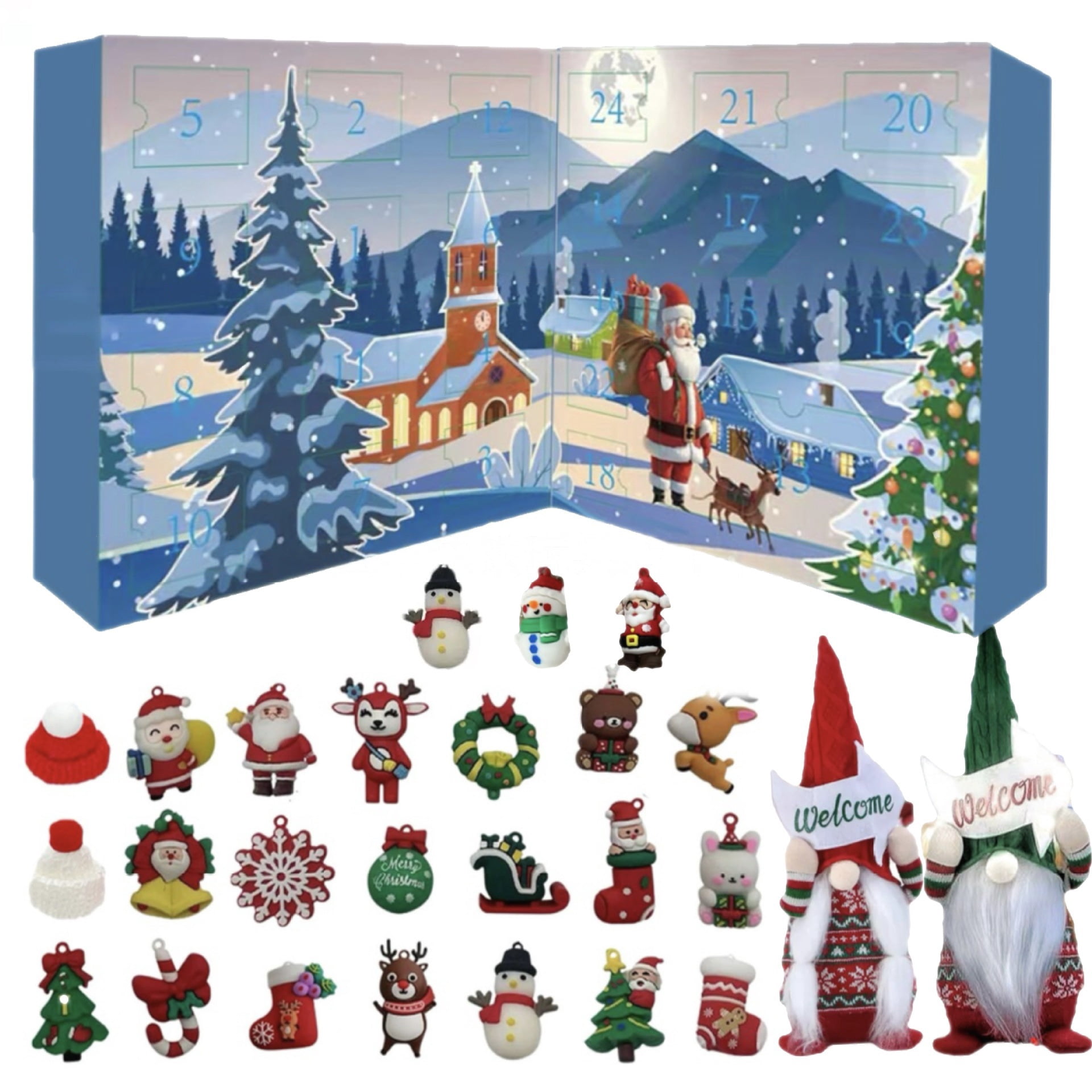 COOLHOOD 2025 ElfinAdvent Calendar - Collectible Character Ornaments With 24 days until Christmas, the Advent Surpri