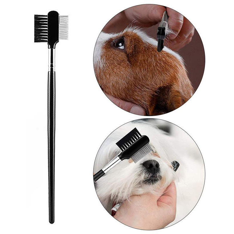 Pet Eye Comb Brush Pet Tear Stain Remover Comb Eye Grooming Brush For