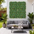 thumbnail image 1 of Multi-Pack Artificial Moss Trellis Panel, Garden Privacy Screen with Artificial Greenery Foliage, Peel and Stick Wall Decoration, Bamboo Fence Screening, Outdoor Garden Fence Screening 50*50CM C, 1 of 9