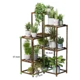 thumbnail image 2 of ColourTree Brown 22.6"X11.6"x37.6" Plant Stands Indoor Wood Plant Shelf Outdoor Tiered Plant Rack for Multiple Plants Ladder Plant Holder Plant Table, 2 of 5