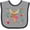 Heather and Black, variant on Inktastic Woodland Moose Spring Flowers Girls Baby Bib