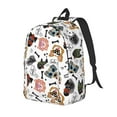 thumbnail image 1 of Easygdp Hip Hop Dog for Durable Canvas Laptop Backpack - Adjustable Shoulder Strap, Large Capacity, Fits 15-17in Laptops, for School, Work, Travel-Small, 1 of 5