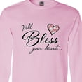 thumbnail image 4 of Inktastic Well Bless Your Heart with Floral Print Long Sleeve T-Shirt, 4 of 5