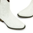 thumbnail image 4 of DREAM PAIRS Women's Western Boots Square Toe Chunky Heel Zipper Embroidered Ankle Boots, 4 of 9