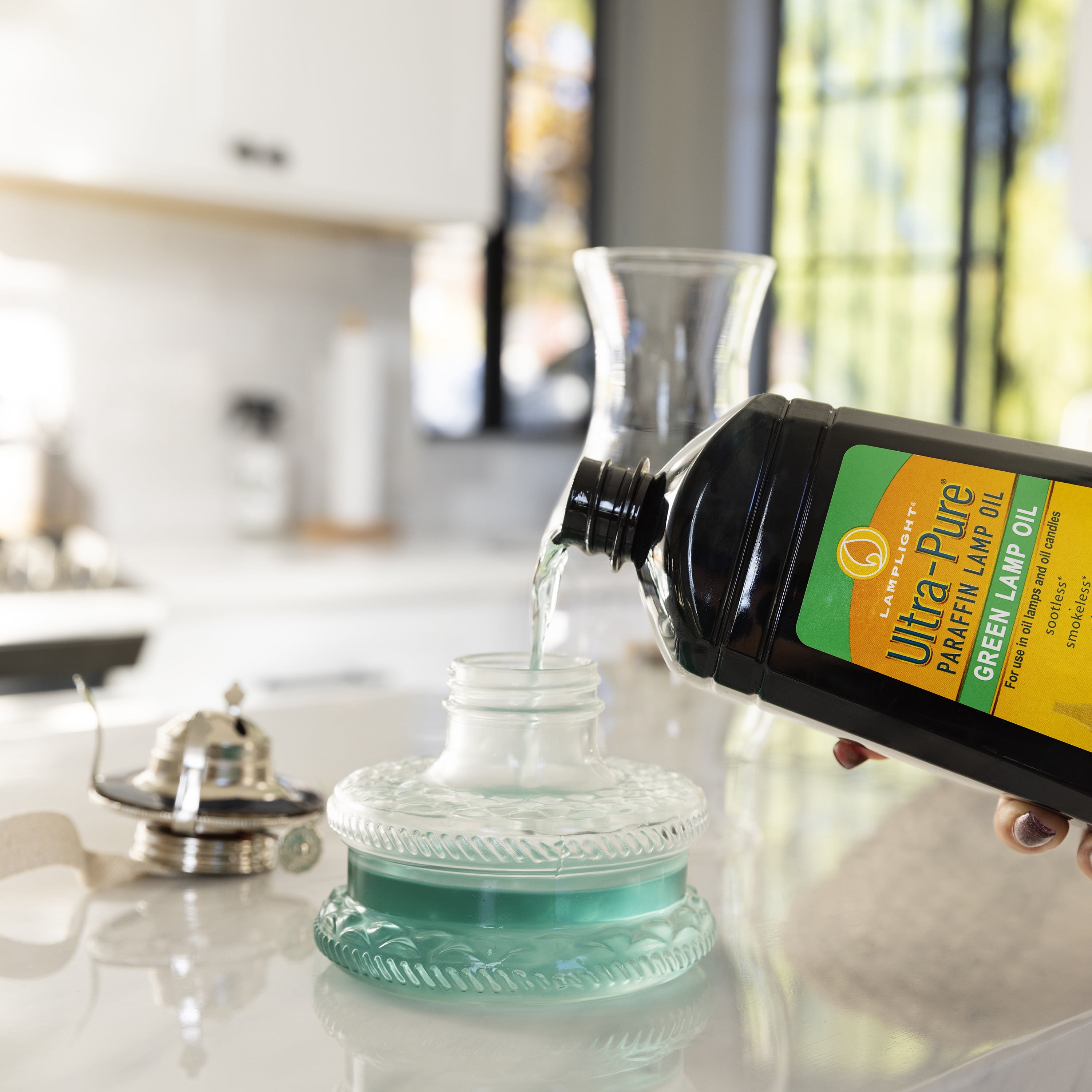 Lamplight 32 oz. Ultra-Pure Lamp Oil Green