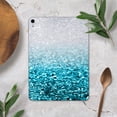 thumbnail image 4 of DesignSkinz Turquoise & Silver Glimmer Fade Full-Body Skin Decal Wrap Cover for iPad Mini 2 (A1489/A1490), 4 of 4