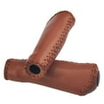 thumbnail image 5 of UPANBIKE Bike Handlebar Grips Ergonomic Design Handmade Sewing Push On Leather,Brown, 5 of 8