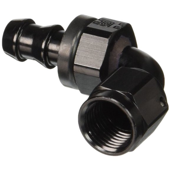Russell/Edel Russell 624163 Twist-Lok Negro 6-An 90 Extremo De Manguera Recto