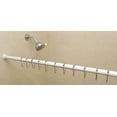 thumbnail image 5 of 1" No Drilling Shower Closet Window Tension Rod, Heavy Duty, 42"-72", Glossy White, 5 of 6