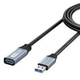 thumbnail image 2 of UYUIOIF-USB 3.0 Extension Cable (3FT - 2 Pack, 5 Gbps, in-Wall CL3 Rated, Type A Male to Female Cord) - Short USB Repeater Extender for VR Headset, Printer, Hard Drive, Keyboard, Mouse, Xbox, 2 of 4