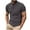 Gray, variant on Short Sleeve T-shirts for Men Mock Henley Neck Plain Tshirts Classic Fit Sport Golf Tops Casual Summer Clothes (XL, Khaki)