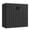 Black, variant on OFFIGAM 48CuFt Horizontal Resin Storage Shed Brown Weatherproof Garden Tool Shed 53.2x34.3x47.1in