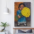thumbnail image 5 of Diego Rivera 《Girl Holding Yellow Flowers》 Wall Art Prints Paintings Canvas Poster Wall Art Picture Painting Poster Canvas Print Posters Artworks Bedroom Living Room Decor 12x18inch(30x45cm), 5 of 6