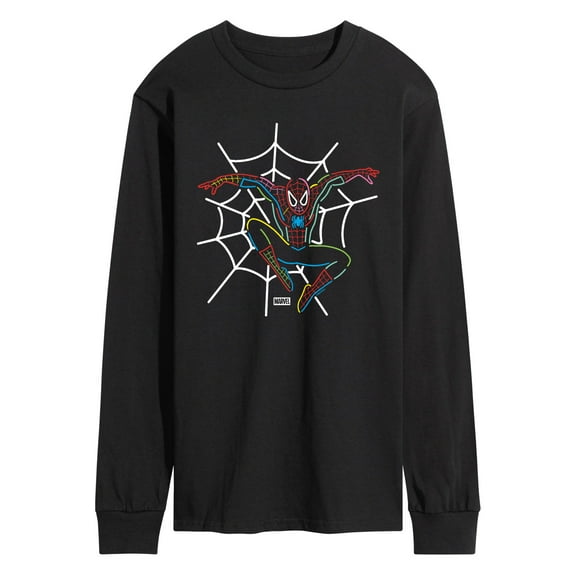 Marvel - Spider-Man Neon Web - Men's Long Sleeve Graphic T-Shirt
