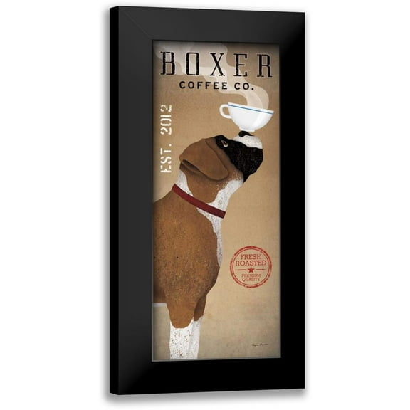 Fowler, Ryan 8x14 Black Modern Framed Museum Art Print Titled - Boxer Coffee Co. v