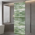 thumbnail image 4 of Vintage Green Window Privacy Film, Modern Geometric Abstract Art Static Cling UV Sun Blocking Tint Film Heat Control Windows Films for Bedroom Bathroom, Window Stickers 23.6"x59", 4 of 8
