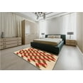 thumbnail image 5 of Ahgly Company Machine Washable Indoor Rectangle Transitional Mahogany Brown Area Rugs, 5' x 7', 5 of 7